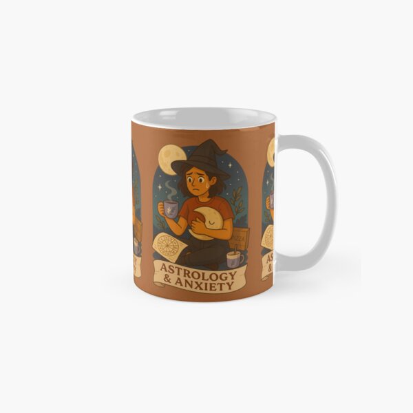 Item preview, Astrology and Anxiety Sticker | Urban Magic Funny Astrology Pun designed and sold by WitchPrint.