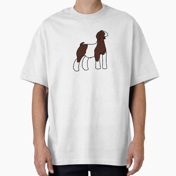 Item preview, Dark Red Paint Show Goat designed and sold by livestockgraphicsbybrooke.
