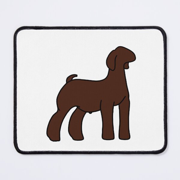 Item preview, Dark Red Show Goat designed and sold by livestockgraphicsbybrooke.
