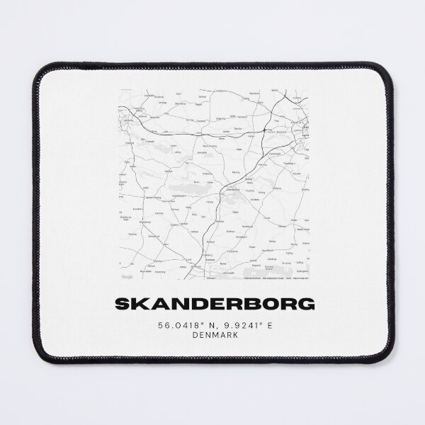 Item preview, Skanderborg Denmark Map – Modern Travel Stamp Poster designed and sold by RM-Journey.