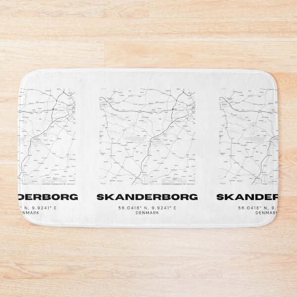 Item preview, Skanderborg Denmark Map – Modern Travel Stamp Poster designed and sold by RM-Journey.