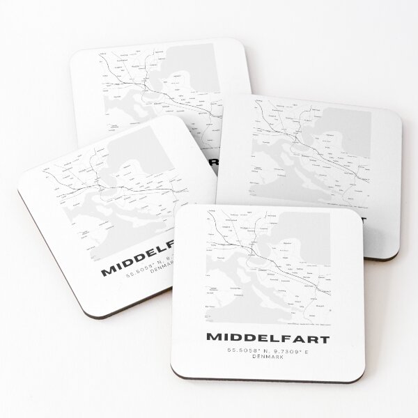 Item preview, Middelfart Denmark City Map – Minimalist Travel Stamp Artwork designed and sold by RM-Journey.
