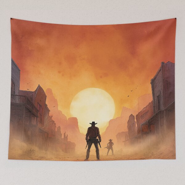 Item preview, Cowboy Duel At Sunset designed and sold by Rtymer.