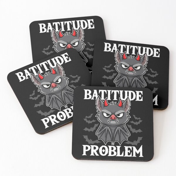 Item preview, BATITUDE PROBLEM - BAT HALLOWEEN designed and sold by KEF Custom.