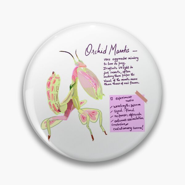 Item preview, Orchid Mantis  - experiment notes designed and sold by Aliens' Messenger.