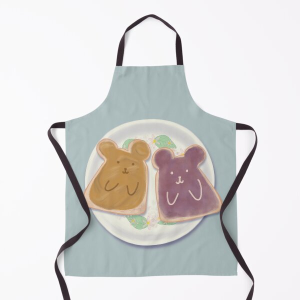 Item preview, Peanut Butter & Jelly Bear Toast – Cute Couple Illustration designed and sold by OopsieWeArted.
