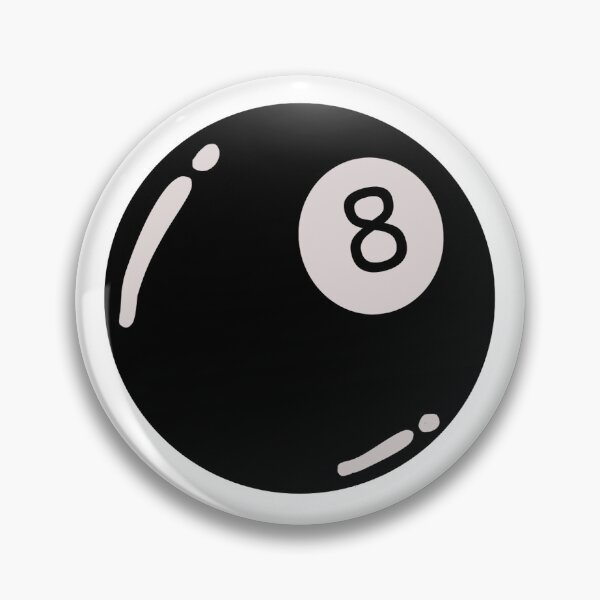 Item preview, Classic Black 8 Ball – Vintage Billiards Aesthetic designed and sold by DrawnByE.