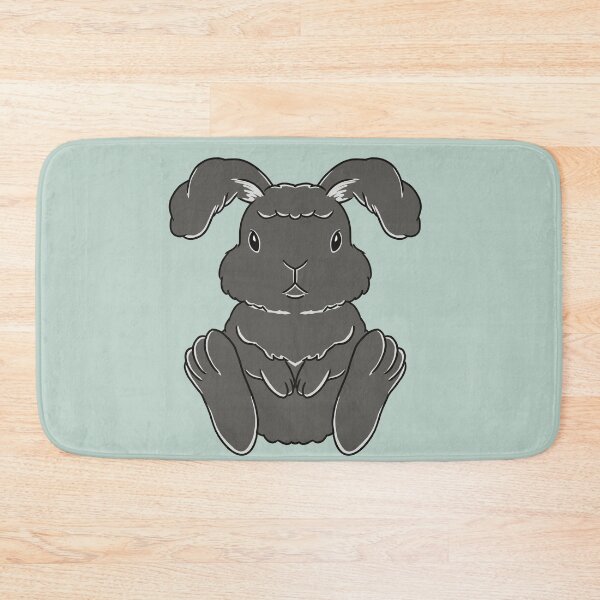 Item preview, Black English Angora Rabbit - Elegant and Fluffy animal designed and sold by tayaan.