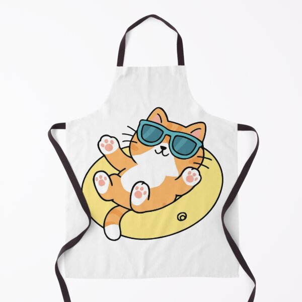 Item preview, Cool cat enjoying summer vacation designed and sold by JonysCreativeDesigns.