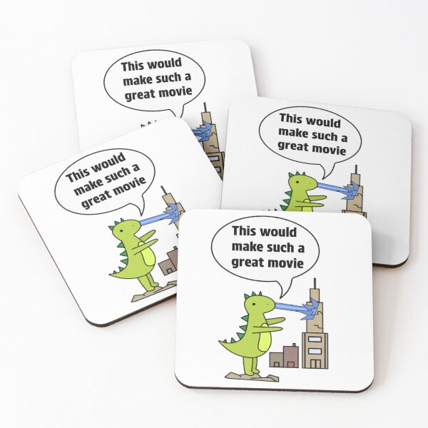 Item preview, Green Dinosaur destroying city designed and sold by Red2x4.