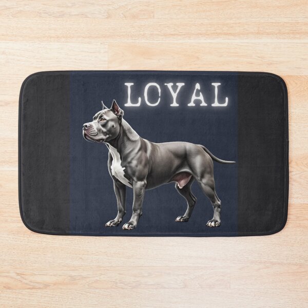 Item preview, Gray Pitbull with word 'Loyal' above it. designed and sold by StickerCherry.