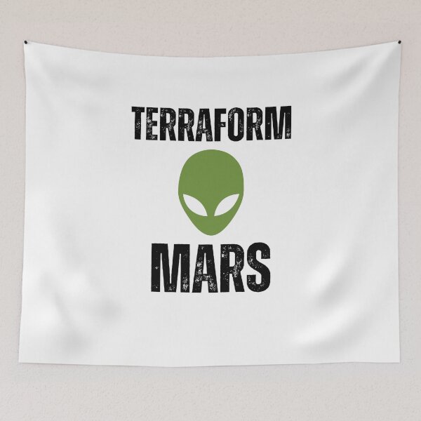Item preview, Terraform Mars Science fan Astronaut Extraterrestrial designed and sold by snowry.