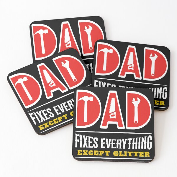 Item preview, Craft-Loving Daughter and Handy Dad Shirt – Dad Fixes All Except Glitter designed and sold by Teeshart.