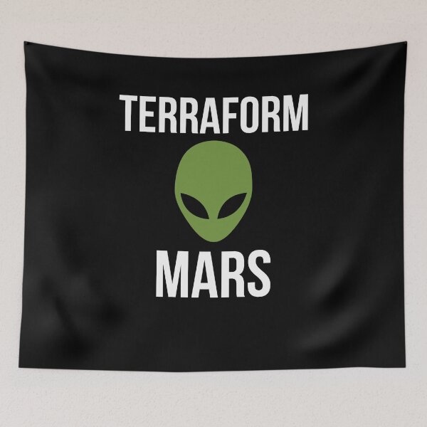 Item preview, Terraform Mars Science fan Astronaut Extraterrestrial space designed and sold by snowry.