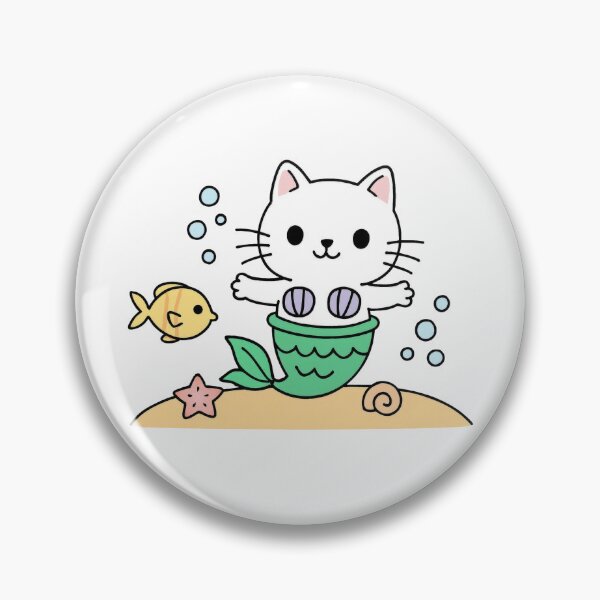 Item preview, Adorable cat being a mermaid designed and sold by JonysCreativeDesigns.