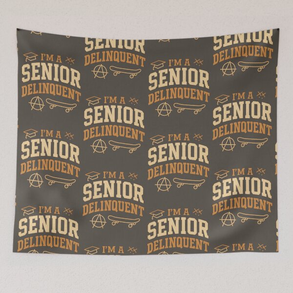 Item preview, Funny Graduation design I’m a Senior Delinquents designed and sold by LuxeGraphix.