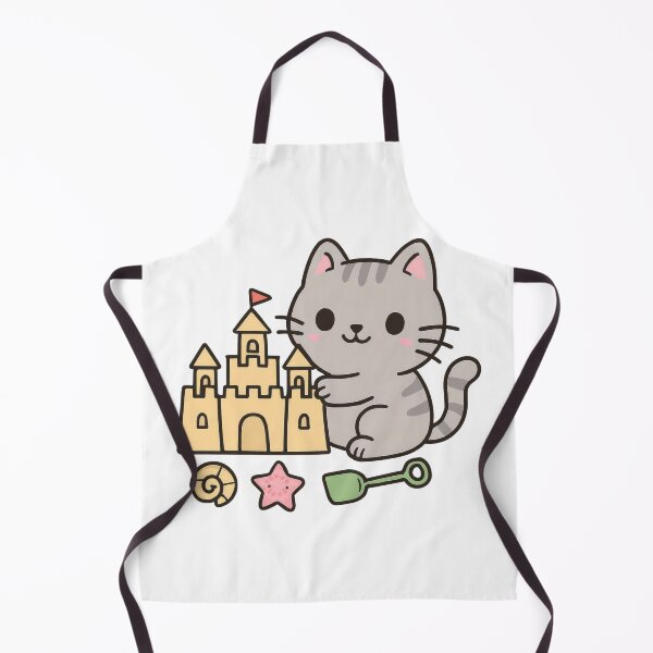 Item preview, Adorable cat building a sandcastle designed and sold by JonysCreativeDesigns.
