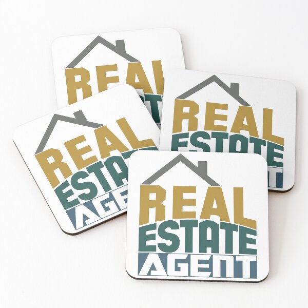 Item preview, Colorful Real Estate Agent Bold Typography Design – House Icon Graphic designed and sold by NotaryLife.