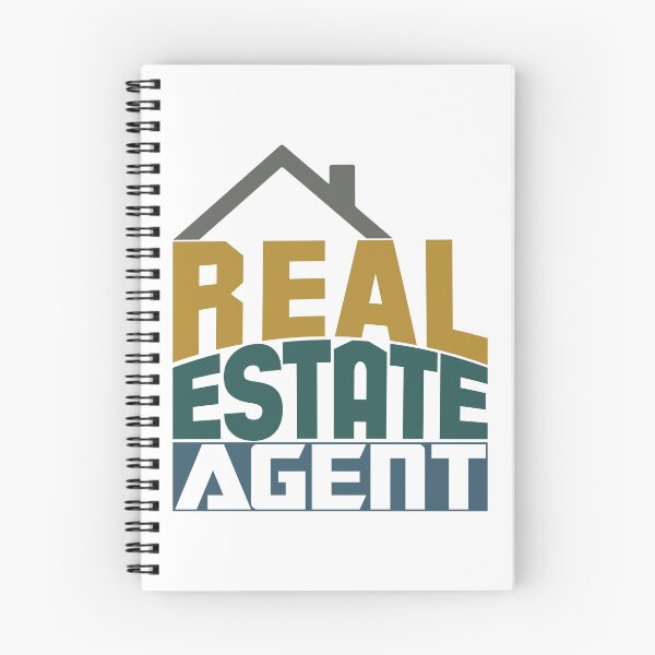 Item preview, Colorful Real Estate Agent Bold Typography Design – House Icon Graphic designed and sold by NotaryLife.