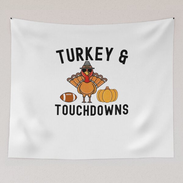 Item preview, Turkey & Touchdowns Thanksgiving day Turkey day football designed and sold by snowry.