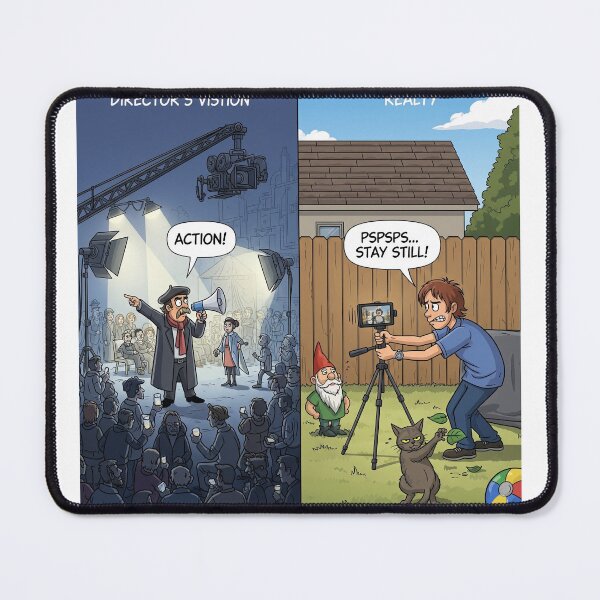 Item preview, Director's Vision vs. Reality: Funny Filmmaker Meme - Indie Film Humor designed and sold by AdamM00297.