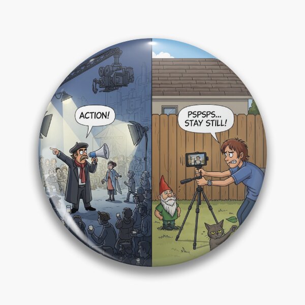Item preview, Director's Vision vs. Reality: Funny Filmmaker Meme - Indie Film Humor designed and sold by AdamM00297.
