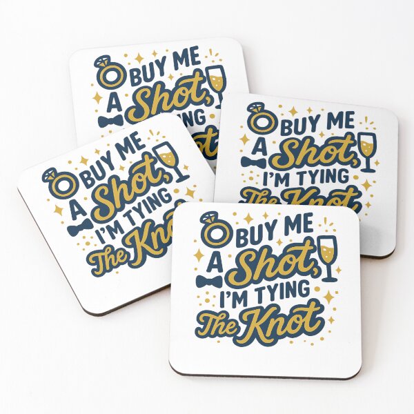 Item preview, Buy Me a Shot I’m Tying the Knot – Funny Bachelorette Party designed and sold by LuxeGraphix.
