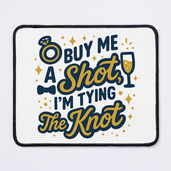 Item preview, Buy Me a Shot I’m Tying the Knot – Funny Bachelorette Party designed and sold by LuxeGraphix.
