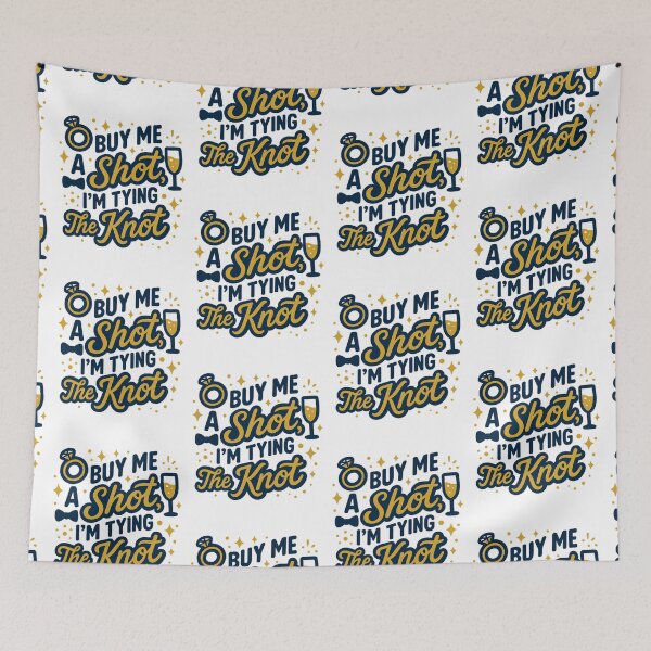 Item preview, Buy Me a Shot I’m Tying the Knot – Funny Bachelorette Party designed and sold by LuxeGraphix.