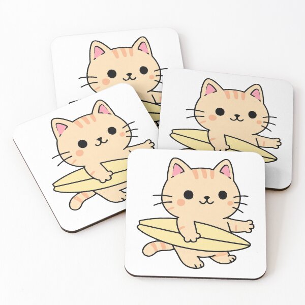 Item preview, Gato genial con una tabla de surf designed and sold by JonysCreativeDesigns.