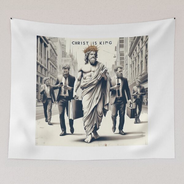 Item preview, Meanwhile In Melbourne: Christ Is King! designed and sold by Takin-Thepiss.