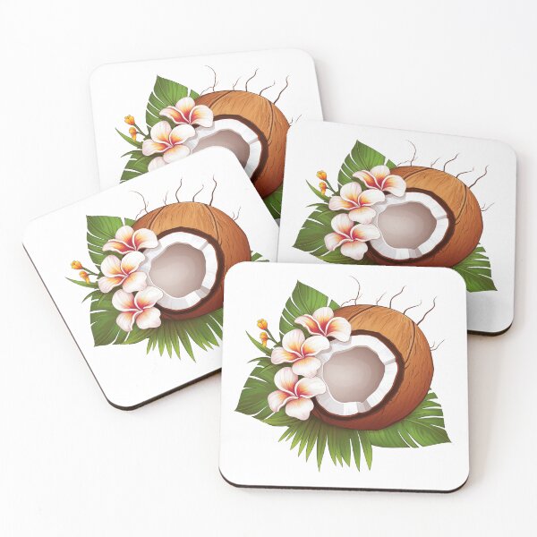 Item preview, Halved Coconut Floral Arrangement designed and sold by New-School-Wave.