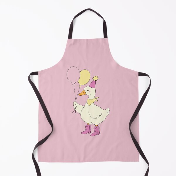 Item preview, One Silly Goose with Balloons – Cute Party Goose in Pink Cowboy Boots designed and sold by TheAnchorPoint.