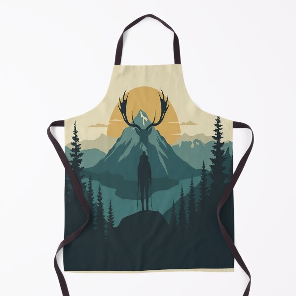 Item preview, Gros Morne Wilderness Hiker Caribou Silhouette Art designed and sold by Aicrag-Shop.