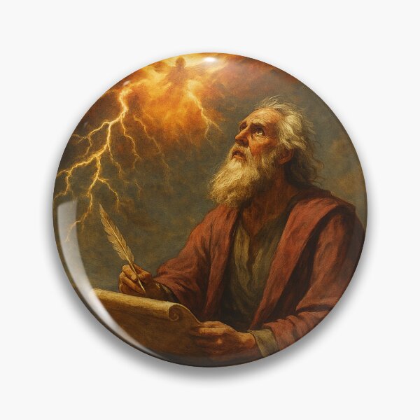 Item preview, John writing the Book of Revelation  designed and sold by TruthoverTrends.