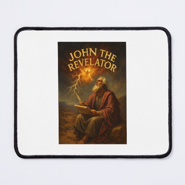 Item preview, John writing the Book of Revelation  designed and sold by TruthoverTrends.