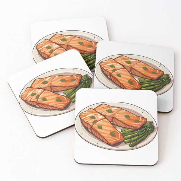 Item preview, Salmon Asparagus Platter designed and sold by New-School-Wave.