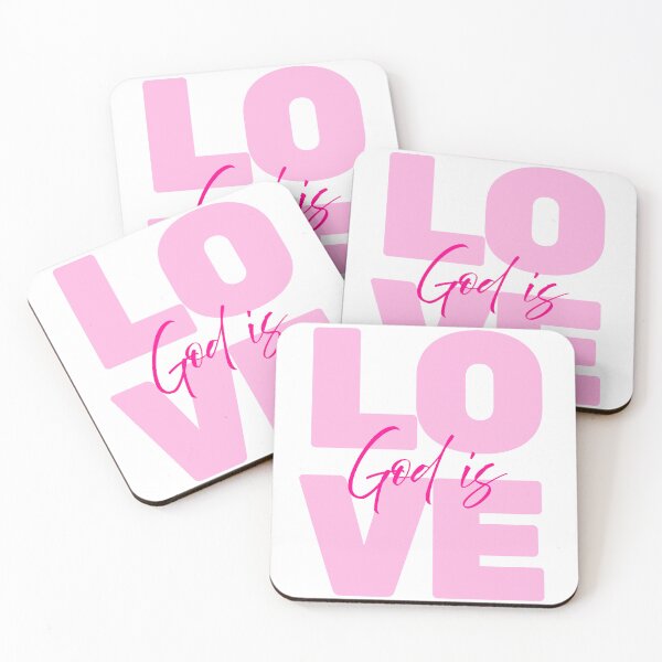 Item preview, God is Love Christian Quote Print designed and sold by clothingofeden.