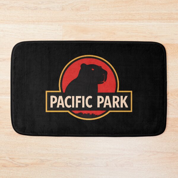 Item preview, Pacific Park Parody: Capybara Silhouette in Retro Movie Logo Art designed and sold by H Jonas.