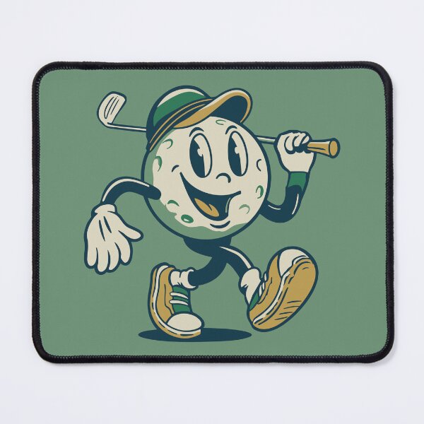 Item preview, Retro Golf Ball Mascot – Vintage Cartoon Style Golfer Character designed and sold by TheAnchorPoint.