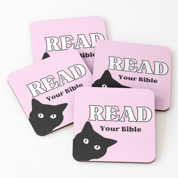 Item preview, Read Your Bible Cat Christian Design designed and sold by clothingofeden.