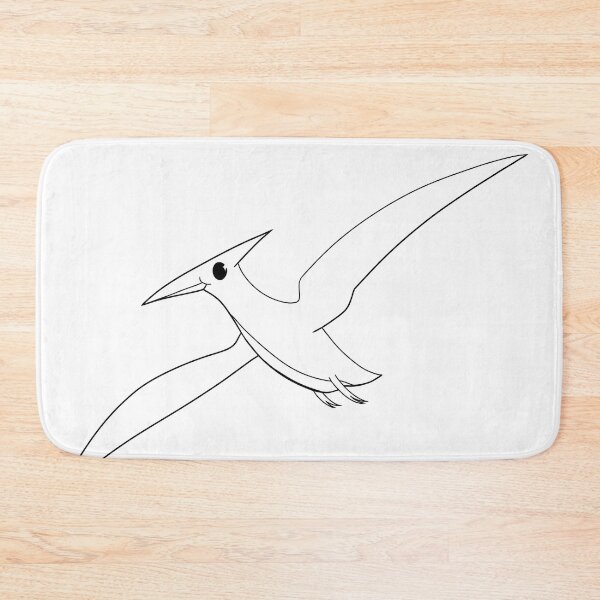Item preview, Chubby Pterodactyl (Black and White) designed and sold by FloofCat.