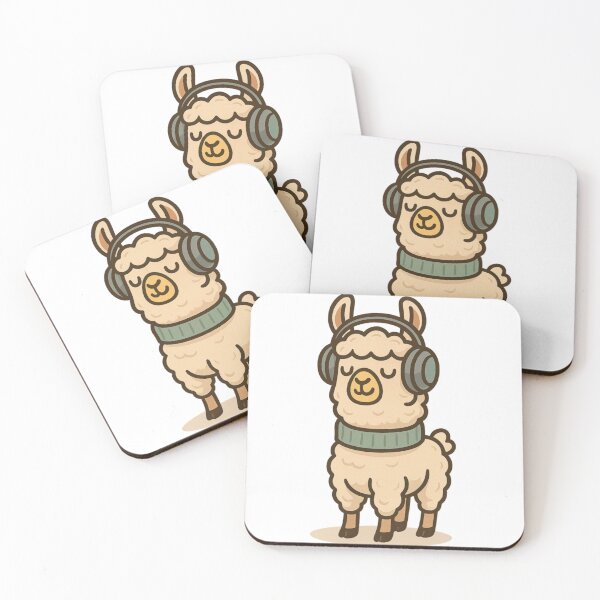 Item preview, Lofi Llama – Chill Vibes Cartoon with Headphones | Relaxed Animal Design for Stickers, Tees & Cozy Decor designed and sold by Memorph.
