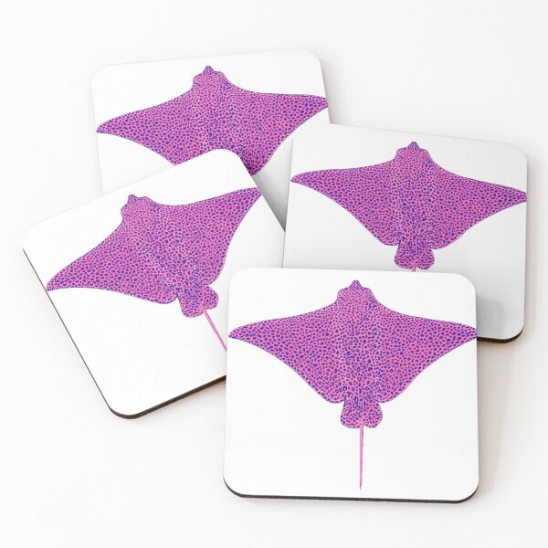 Item preview, Pink & Blue Spotted Eagle Ray Stingray  designed and sold by mheavnercreative.