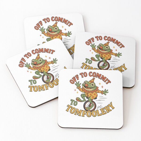 Item preview, Off to Commit Tom Foolery, Funny Clown Frog Meme, Sarcastic Weirdcore Sayings designed and sold by LuxeGraphix.