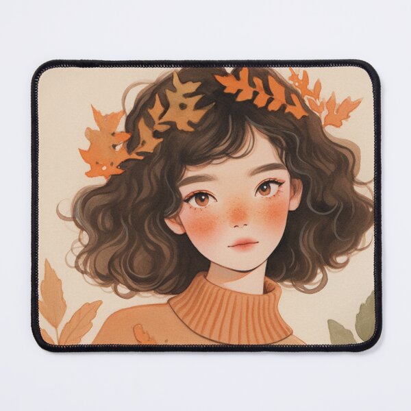 Item preview, Cute Boho Autumn Girl V2 designed and sold by ThePinkProject.