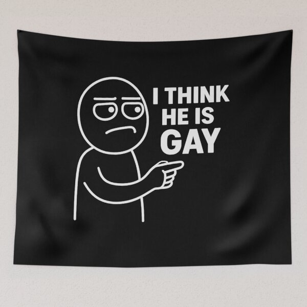 Item preview, I THINK HE IS GAY designed and sold by YonizaStudio.