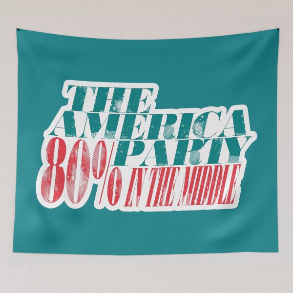 Item preview, The America Party - 80% In The Middle designed and sold by Bearded Jester Designs.