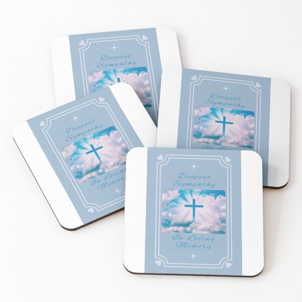 Item preview, DEEPEST SYMPATHY, CARD, CROSS, SKY, MEMORIAL  designed and sold by AASparksDesigns.