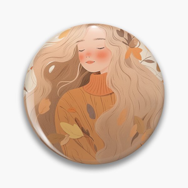 Item preview, Cute Boho Autumn Girl V3 designed and sold by ThePinkProject.